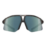KOO HYPE cycling sunglasses with havana matt frame and petrol mirror lenses