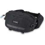 Black Dakine Hot Laps 5L fanny pack with hydration tube and waist belt