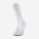 Thorlos Women's Fitness Moderate Cushion Crew sock in white, crew height