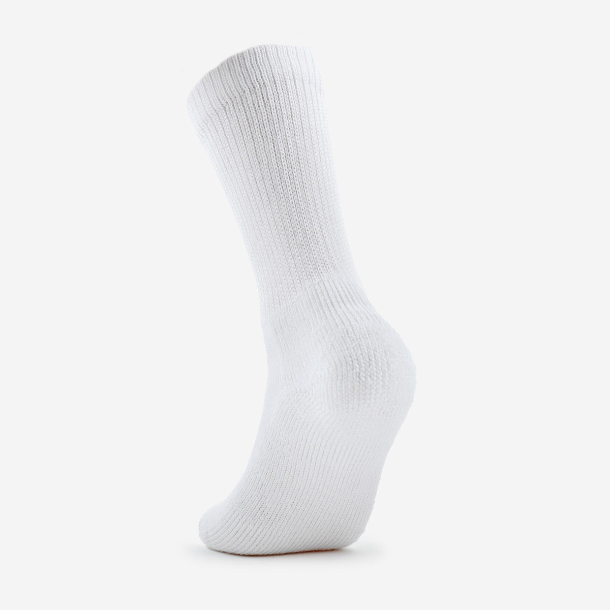 Thorlos Women's Fitness Moderate Cushion Crew sock in white, crew height