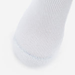 Thorlos Women's Fitness Moderate Cushion Crew sock in white showing toe detail