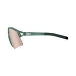 KOO HYPE cycling sunglasses with green translucent frame and copper mirror lenses
