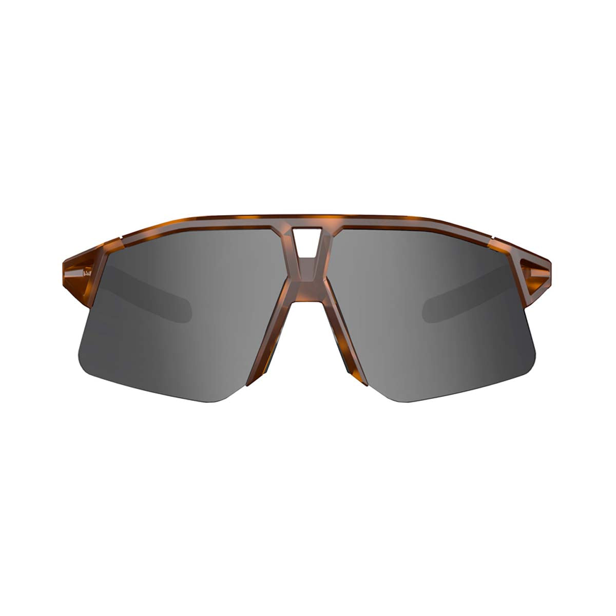 KOO HYPE cycling sunglasses in havana tortoiseshell frame with dark mirror lenses