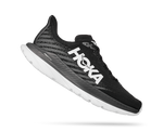 Hoka Mach 5 men's running shoe in black and castlerock colorway
