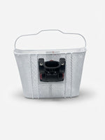 Ven2 White Metal Bike Basket – Durable Bicycle Front Basket