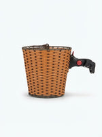 Ven2 Wicker-Style Bike Basket – Durable Plastic Bicycle Front Basket