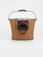 Ven2 Wicker-Style Bike Basket – Durable Plastic Bicycle Front Basket