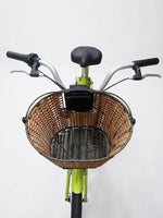 Ven2 Wicker-Style Bike Basket – Durable Plastic Bicycle Front Basket