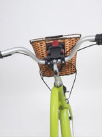Ven2 Wicker-Style Bike Basket – Durable Plastic Bicycle Front Basket