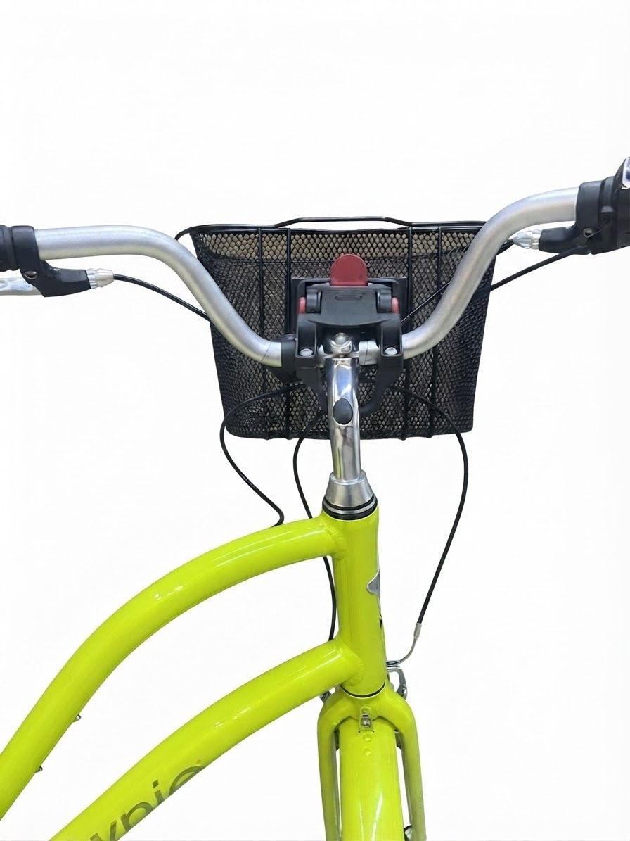 Ven2 Black Metal Bike Basket – Durable Bicycle Front Basket