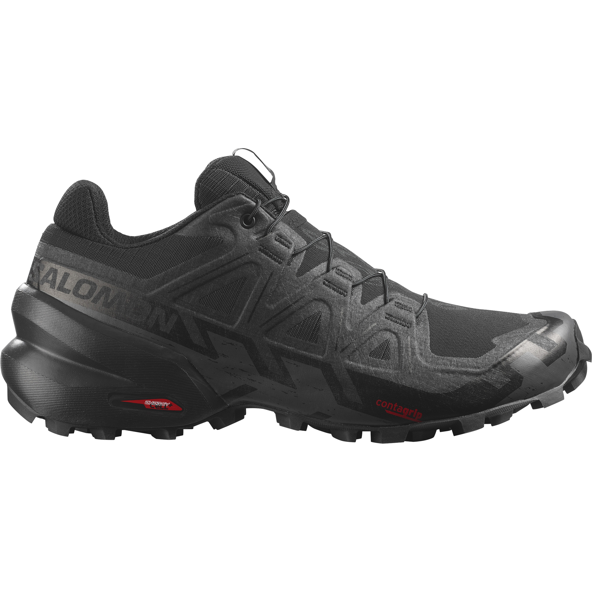 Salomon Speedcross 6 Women's trail running shoe in black colorway