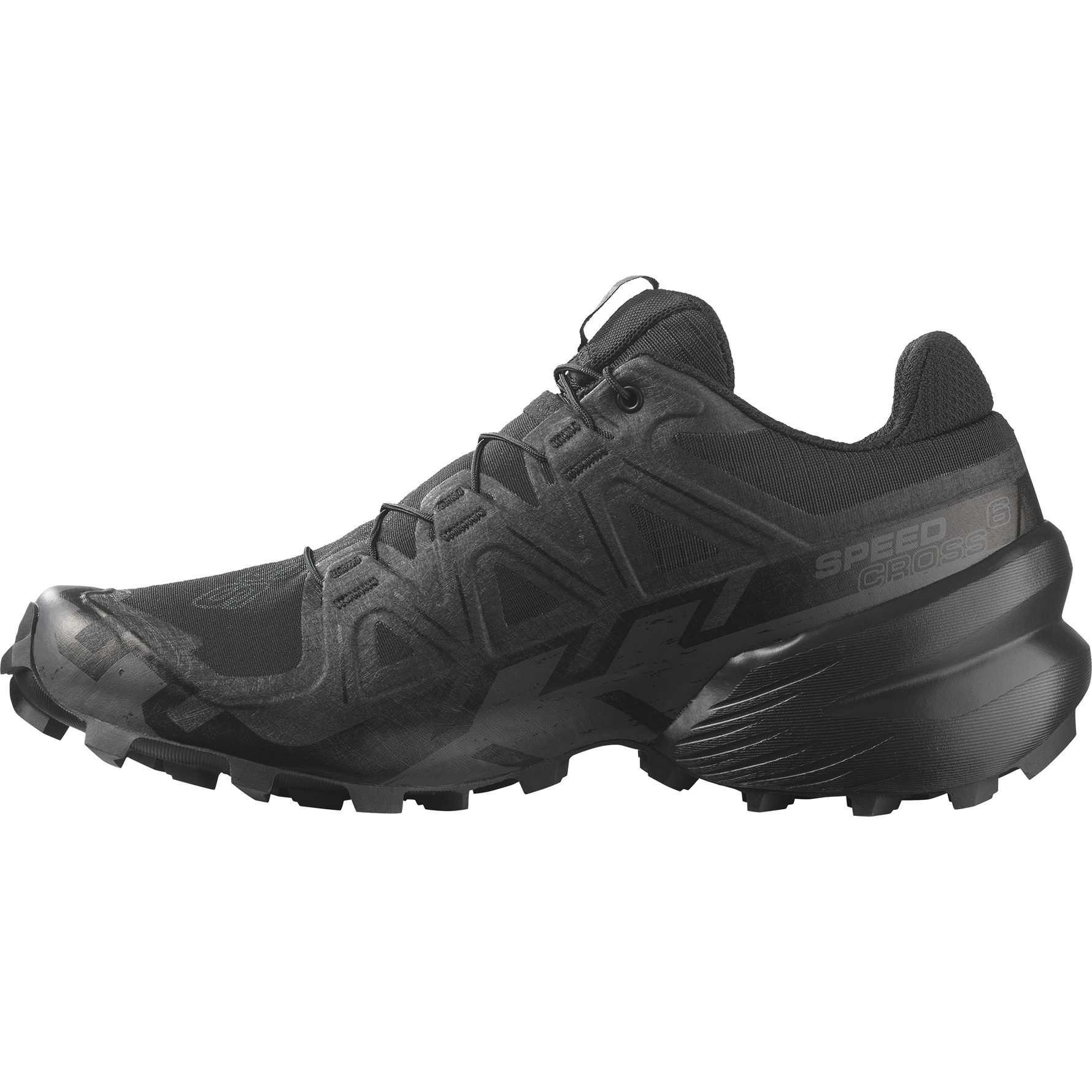 Salomon Speedcross 6 women's trail running shoe in all black colorway