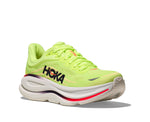 HOKA Bondi 9 running shoe in bright neon yellow-green colorway