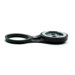 K-Edge gun metal stem mount with dual ring design and brand markings