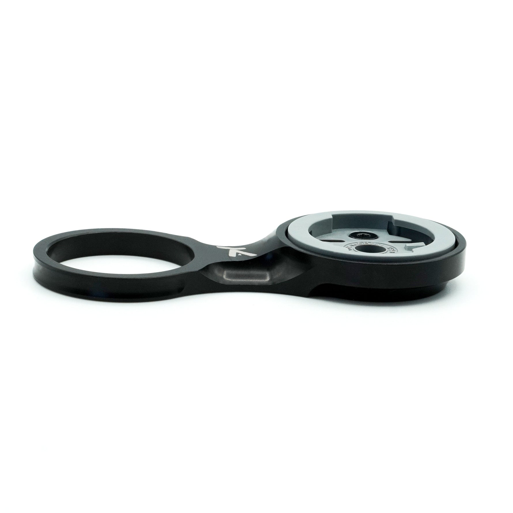 K-Edge black fixed stem mount with dual circular mounting points and connecting bridge