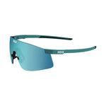 KOO Nova sunglasses in Acqua Matt Turquoise with wraparound shield lens and teal frame