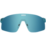 KOO Nova Sunglasses front view in Acqua Matt Turquoise blue lenses