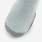 Thorlo Outdoor Explore MW Crew sock in light grey with reinforced toe area