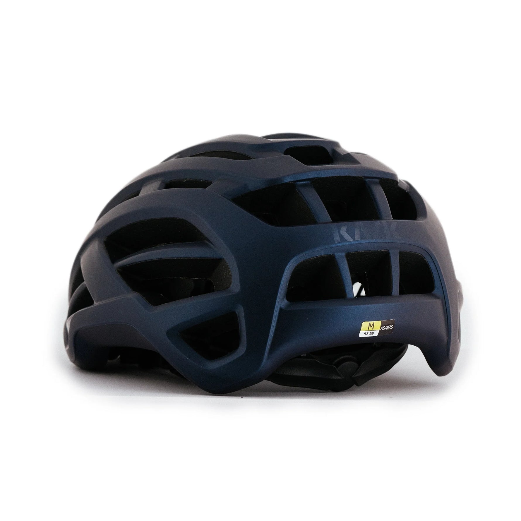 KASK Valegro cycling helmet in navy blue with ventilation holes