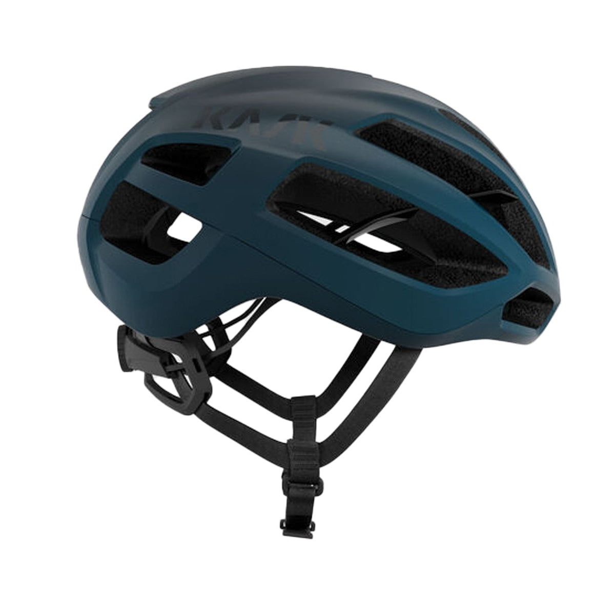 KASK Protone Icon cycling helmet in matte blue with aerodynamic design