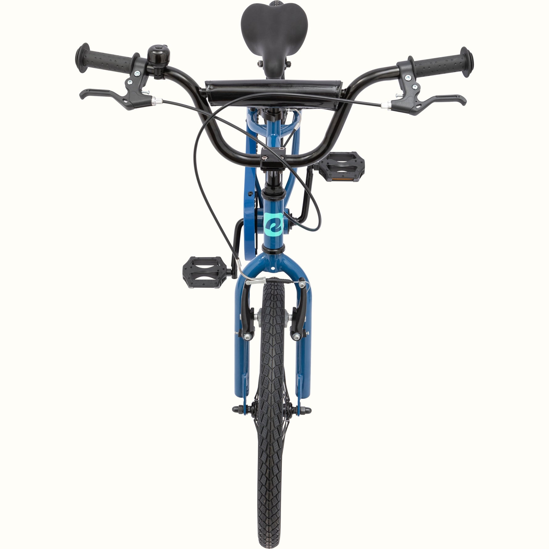 Retrospec Koda kids bike in blue color viewed from front angle
