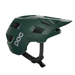 POC Kortal mountain bike helmet in moldanite green matte finish with visor