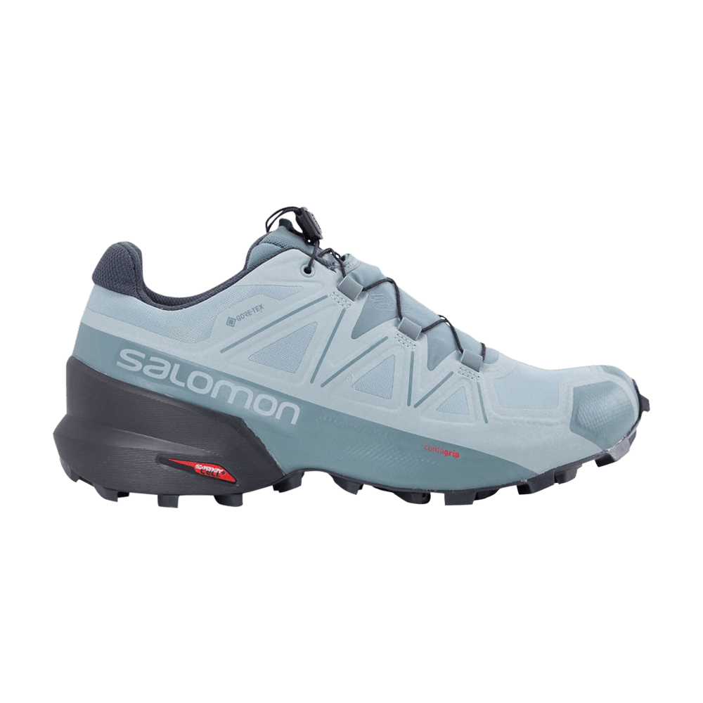Salomon Speedcross 5 women's trail running shoe in light blue colorway