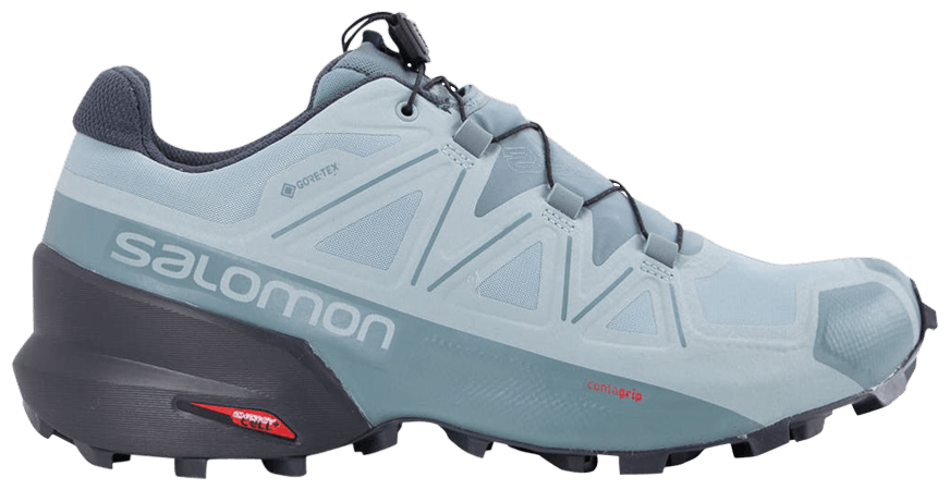 Salomon Speedcross 5 women's trail running shoe in light blue colorway