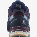 Salomon XA Pro 3D v8 women's trail running shoe in wine tasting and night sky colorway