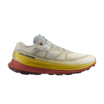 Salomon Ultra Glide 2 women's trail running shoe in beige, yellow and coral colorway