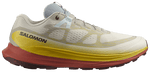 Salomon Ultra Glide 2 running shoe in light gray with yellow and coral accents