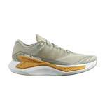 Salomon DRX Bliss men's running shoe in desert sage with yellow accents