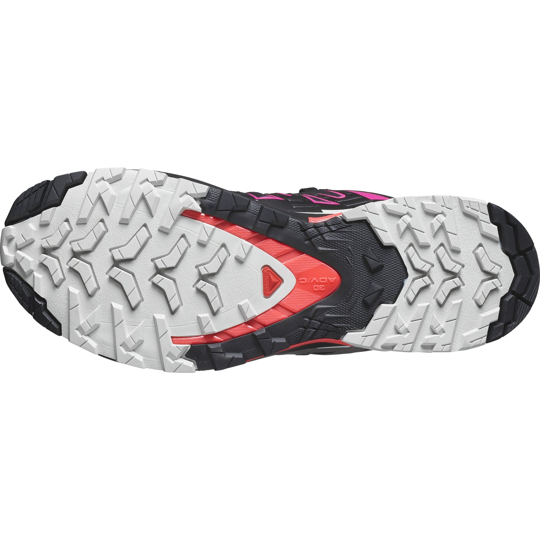 Salomon XA Pro 3D GTX women's trail running shoe sole with aggressive tread pattern