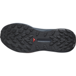 Salomon Genesis men's running shoe sole view showing black tread pattern