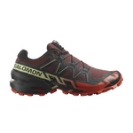 Salomon Speedcross 6 men's trail running shoe in burgundy and orange colorway