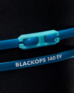 TYR Black Ops 140 EV racing goggles in blue and teal colorway