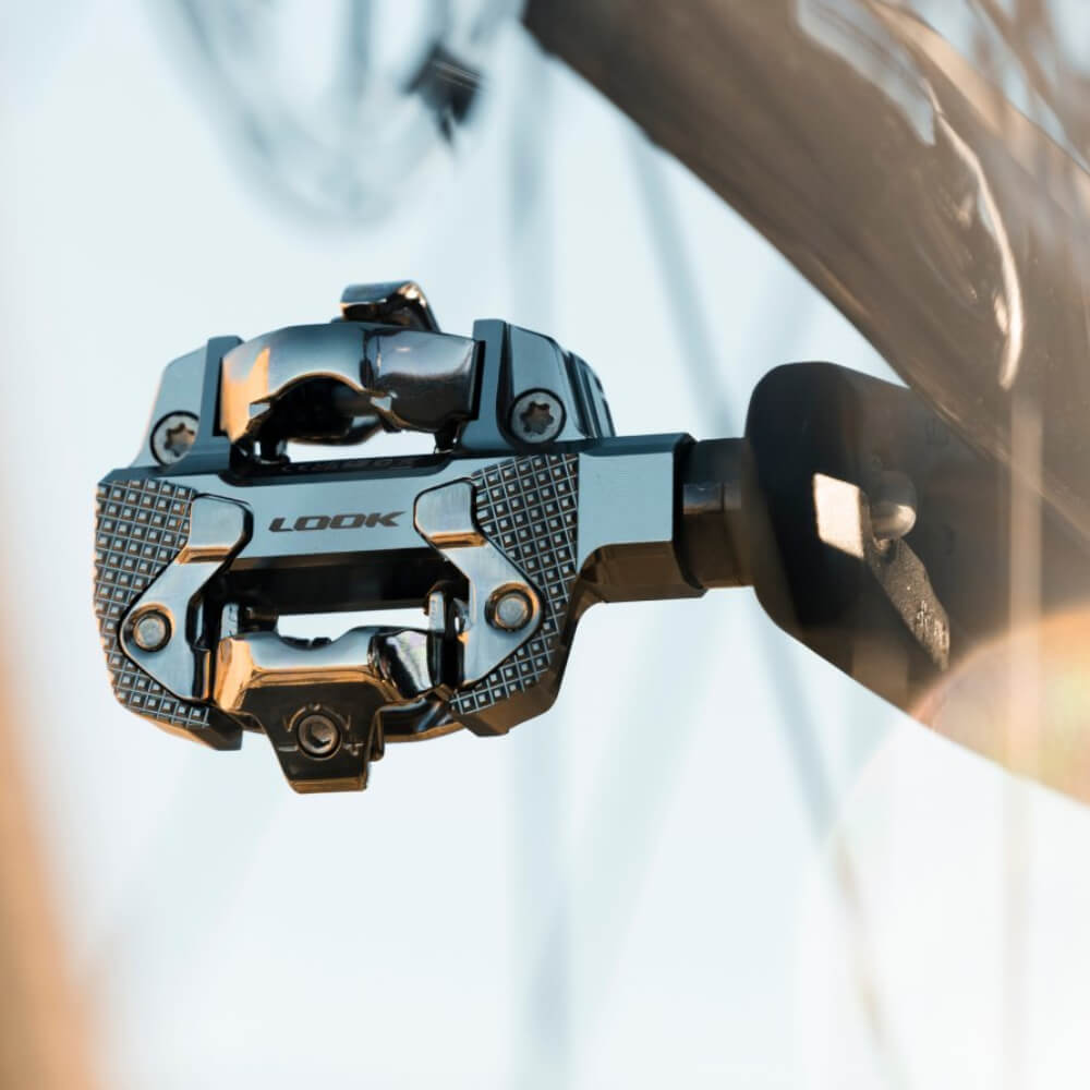 Look X-Track Power Dual mountain bike pedal in black with textured platform