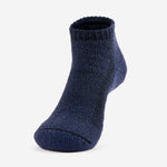 Thorlos hiking low cut ankle sock in night navy with moderate cushion padding
