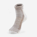 Thorlos Men's LTHMX Max Cushion Hiking Ankle Sock in walnut brown marl colorway