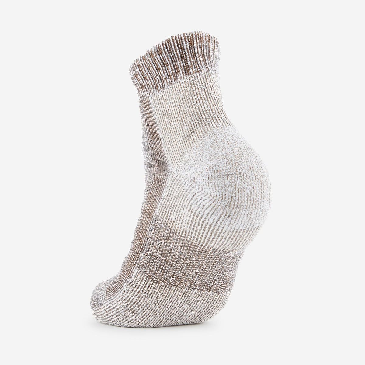Thorlos LTHMX Max Cushion hiking ankle sock in walnut brown heathered knit