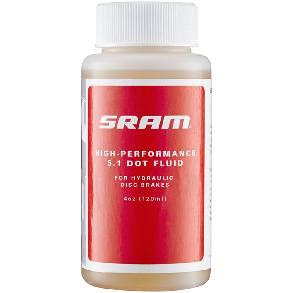 SRAM High-Performance 5.1 DOT Fluid for hydraulic disc brakes, 4oz bottle