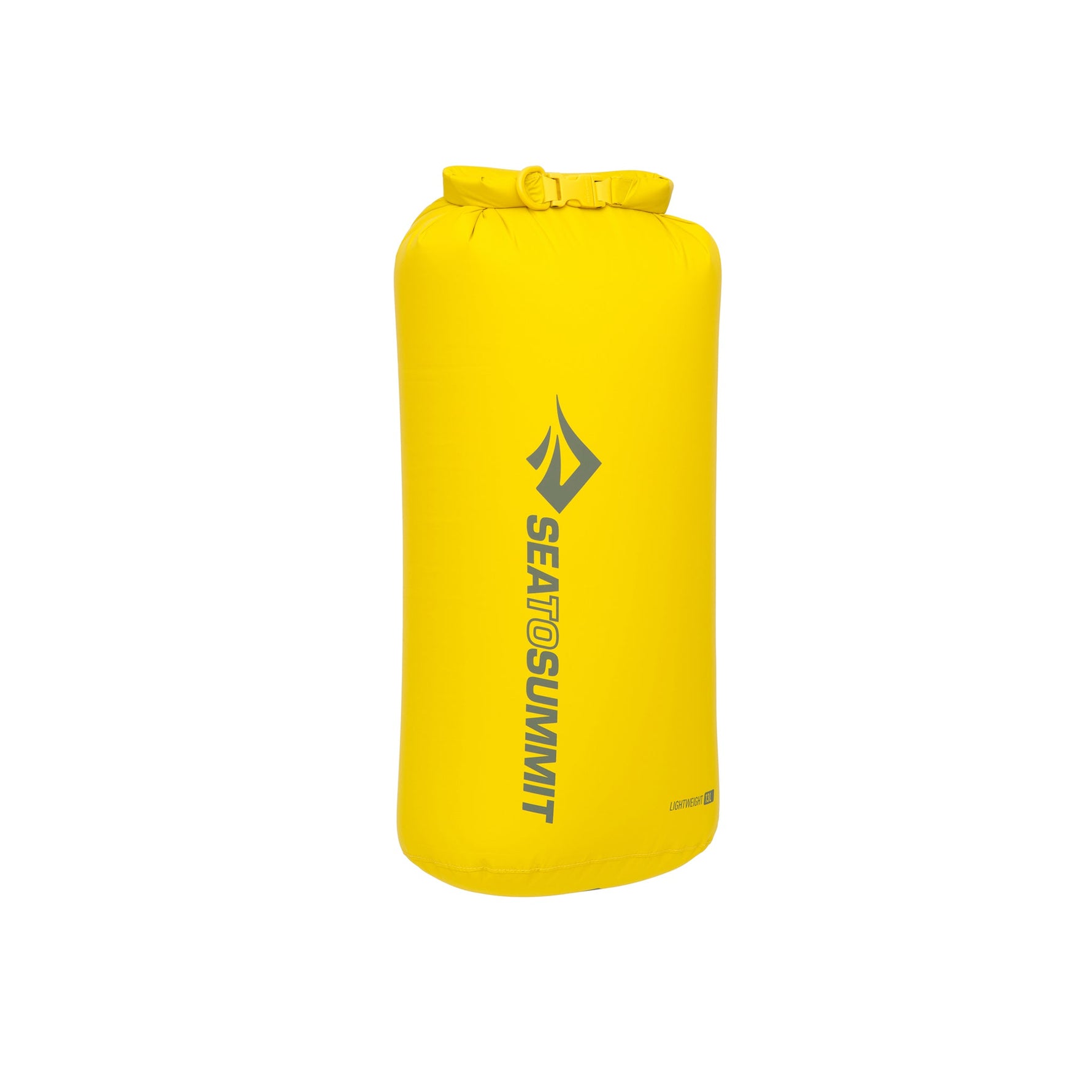 Sea To Summit Lightweight Dry Bag in bright yellow with roll-top closure