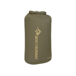 Sea To Summit Lightweight Dry Bag in olive green with roll-top closure