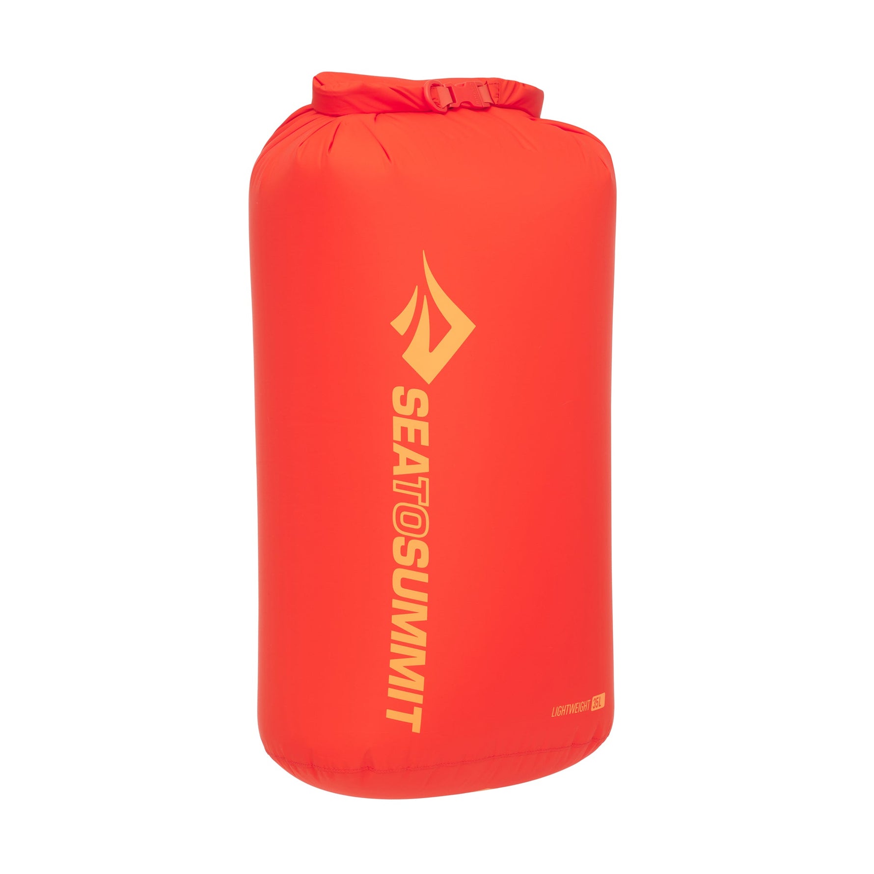 Sea To Summit Lightweight dry bag in spicy orange with brand logo