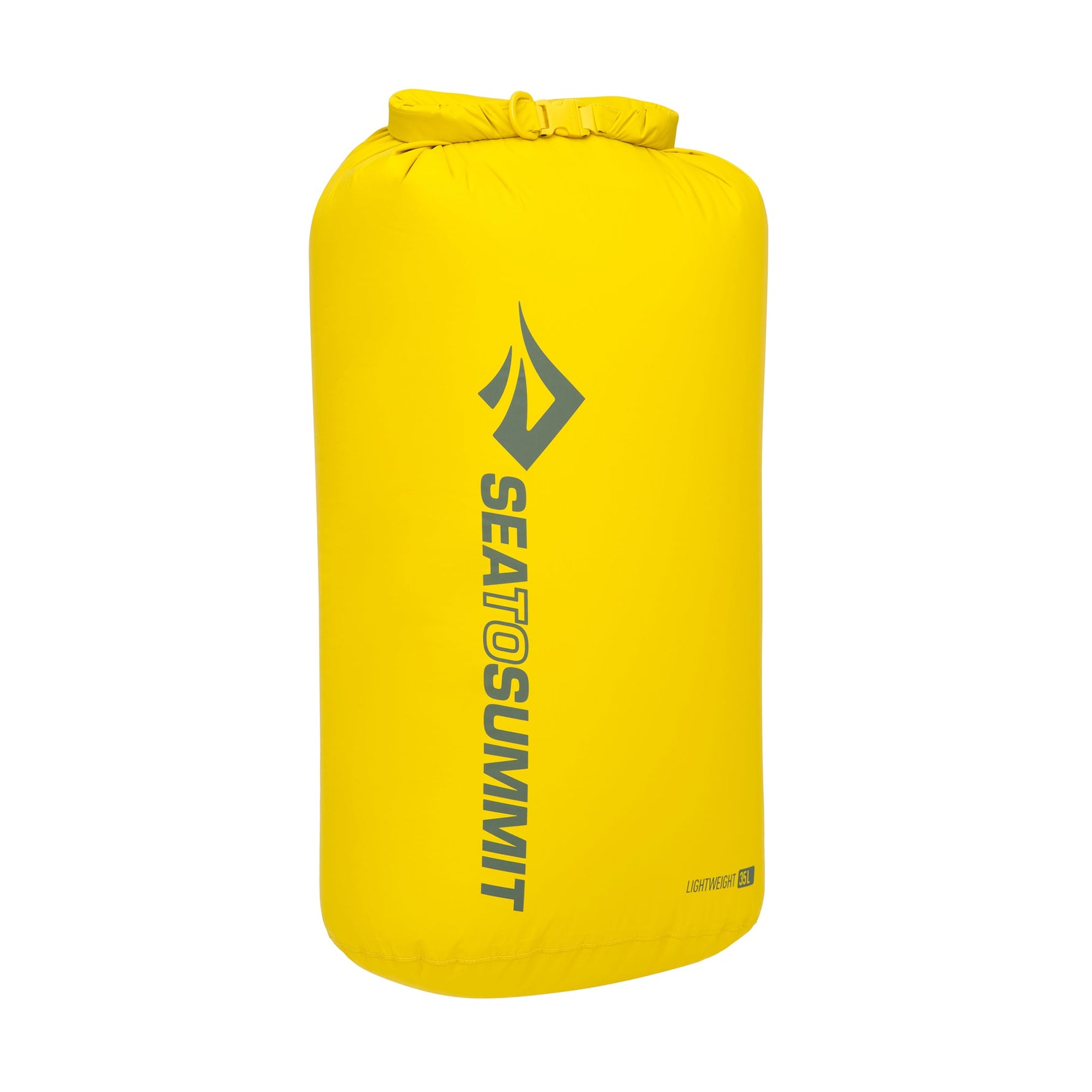 Sea To Summit Lightweight Dry Bag in bright yellow with roll-top closure
