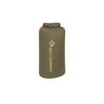 Sea to Summit olive green lightweight dry bag with roll-top closure