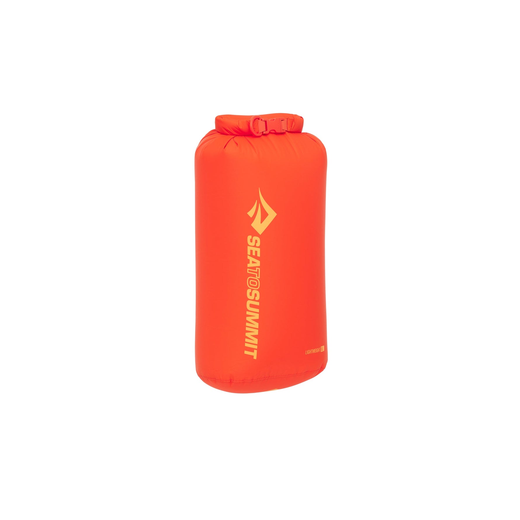 Sea To Summit Lightweight Dry Bag in bright orange color with brand logo