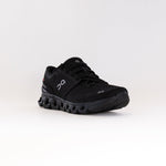 On Cloud X 4 women's running shoe in black and eclipse colorway with signature cloud sole