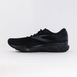 Brooks Ghost 16 men's running shoe in black colorway on white background