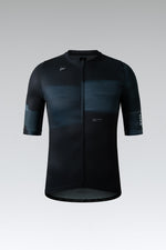 Gobik Stark men's cycling jersey in black and dark blue gradient